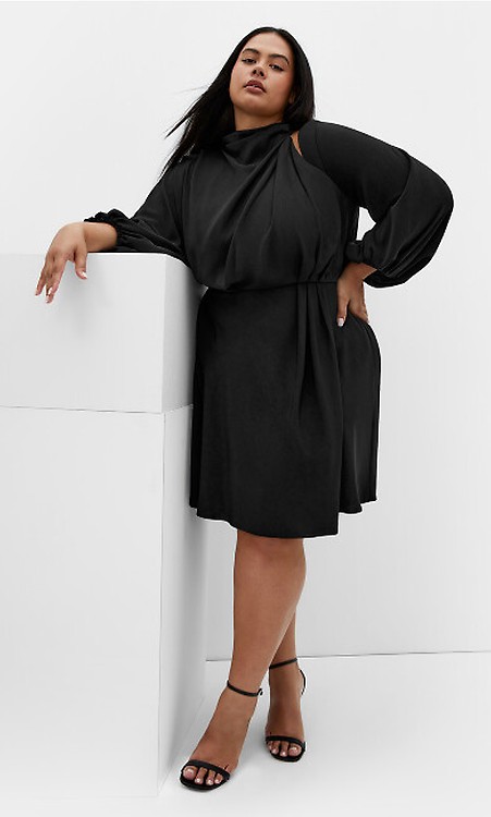 maroon lace dress long sleeve Nadine Merabi Diane Burgundy Dress 4