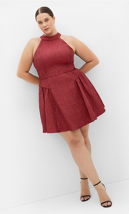 Women's Plus Size Alysia Off Shoulder Forest Green Mini Dress