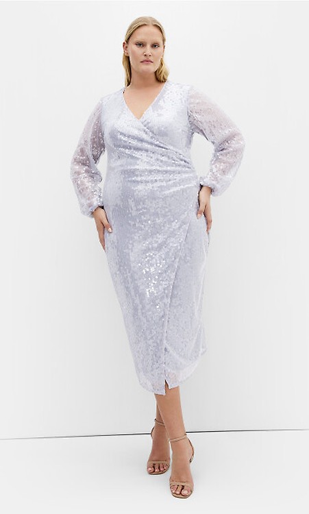 Women's Plus Size Tilly Sequin Bronze Dress