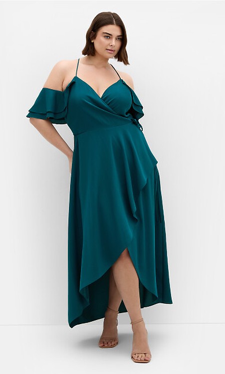 chinese dress ladies Velvi - Alances Maxi Dress - Emerald Green Tulle - Final Sale main image 0