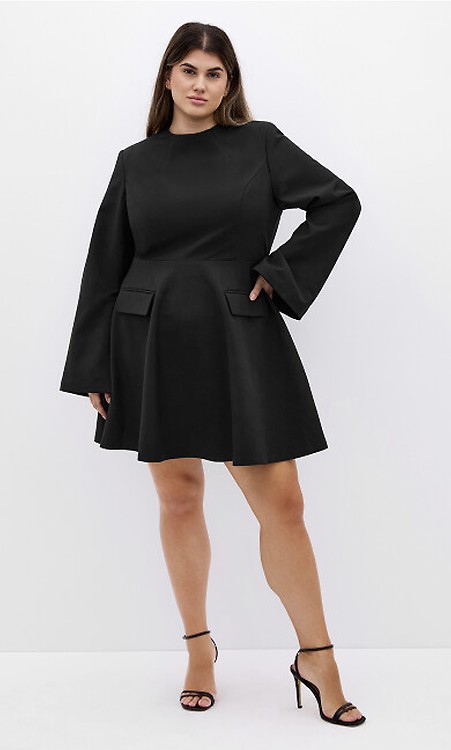 sachin and babi light blue dress City Chic Angel Off The Shoulder Lace Dress - Navy main image 0