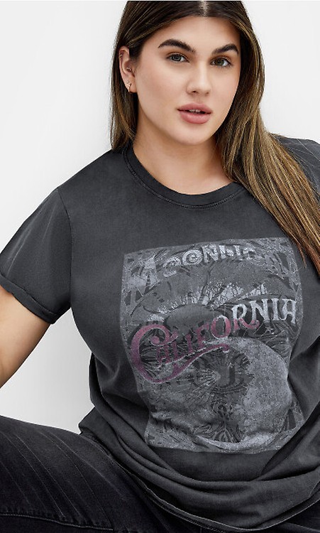 Lucky Brand Women's Moonlight Long Sleeve Tee - Soft Cotton Blend Casual Top