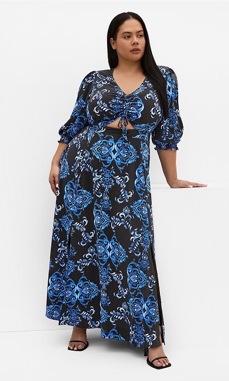 jade blossom maxi dress City Chic Plus Size Jade Blossom Maxi Dress