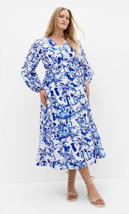 chinese dress ladies City Chic Women's Apparel Women's City Chic Plus Size Dress Bloom FF, Jade  Blossom, 18 at Amazon Women's Clothing store main image 0