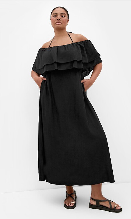 chinese dress ladies Modern and Sophisticated Linen Blend Draped Braids Cover Up Maxi Dress   roschic