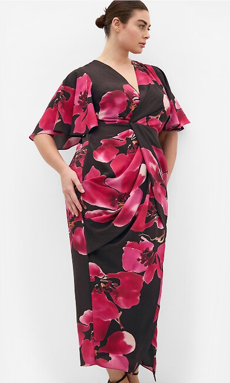 Women's Plus Size Braelynn Black Maxi Dress