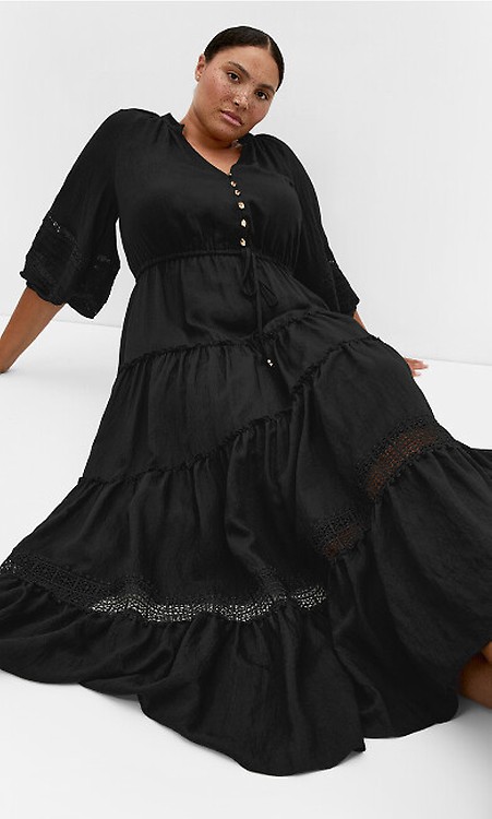 tisha lace maxi dress Women's Plus Size Tisha Lace Maxi Dress