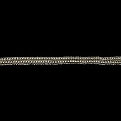 Black and Silver and Cream Ball and Loop Trim many lengths available