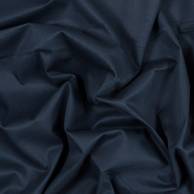 Muted Navy Waxed Cotton Poplin with Give - Laminated & Waxed