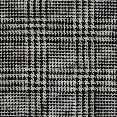 Black and Gray Diagonal Stripes Blended Wool Twill Double Cloth