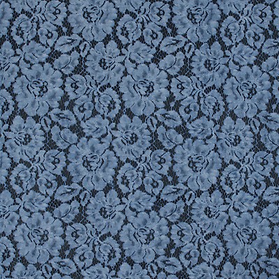 Polyester Floral Lace Fabric by The Yard (Lt. Periwinkle) 