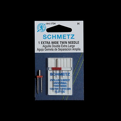 Schmetz #1775 Stretch Twin Needle Carded - 75/11 - 4.0mm- 1 Count - Pénélope Sewing Machines
