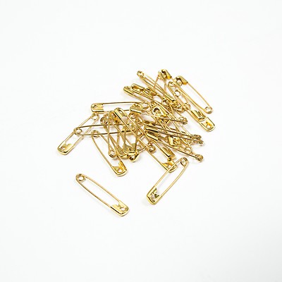 24pcs Rose Gold Small Safety Pins 359mm Metal Sewing Supplies 