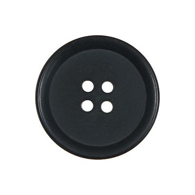 Lacquered Natural Leather Button - 36L/23mm