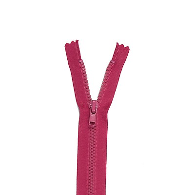 Lime Closed Bottom Molded Plastic Zipper - 6.5