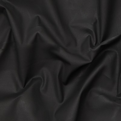 Black Waxed Cotton Twill with Give