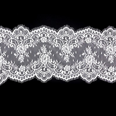 Blue Lace Trim, 4 Wide, Galloon Lace, Scalloped Edge, 5 YARDS, Flat Lace  Trim