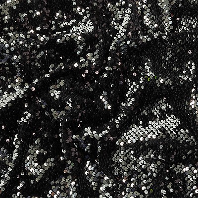 Reflective Reversible Sequins (Black /Pearl)