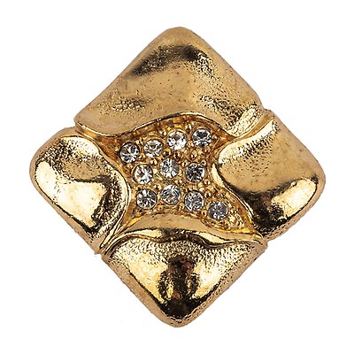 Vintage Swarovski Crystal Heart Sew-On Rhinestone - 24mm
