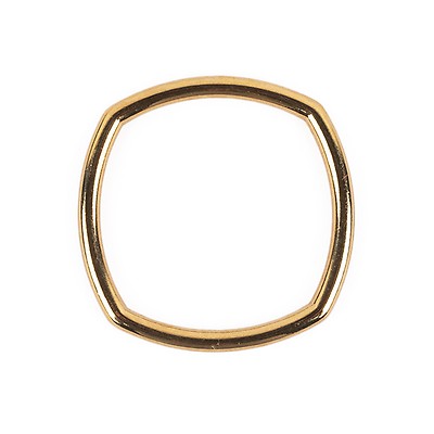 福袋・半額ポスター - クリーニング屋さん専用の通 Silver 30mm - Ring Metal Square Rounded アクセサリー