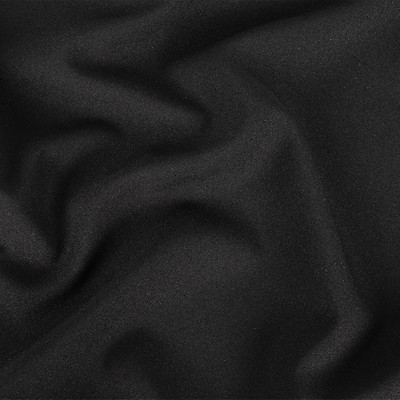 Sleek Black Stretch Polyester Suiting - Suiting - Polyester