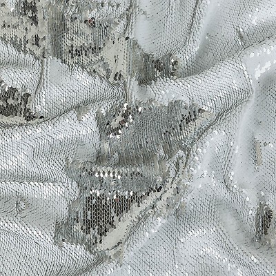 Vintage Metallic Silver and Iridescent Rhinestones Fabric Backed Trim - 6  - Metallic - Trims & Chains - Trims