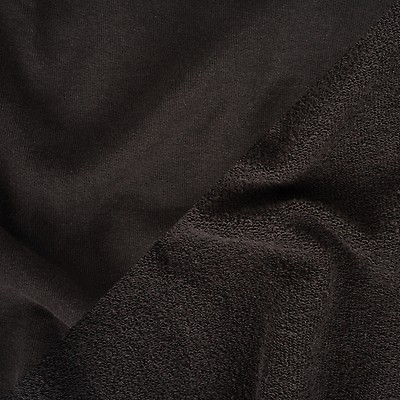 Mood Fabrics Black Thick Cotton French Terry