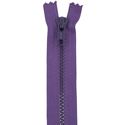 Lime Closed Bottom Molded Plastic Zipper - 6.5