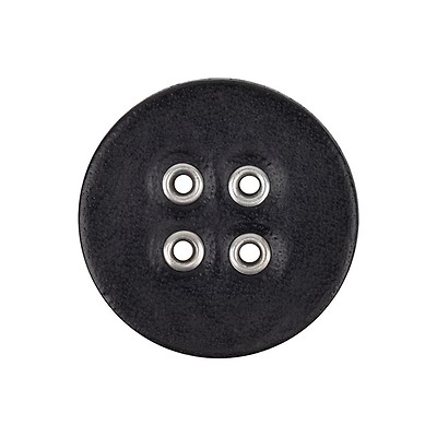 bofaaa Women's Shirt Rib-Knit Fake Buttons Dress (Color : Black, Size :  Petite L)