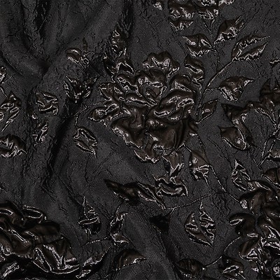 Black on Black Metallic Floral Brocade - Lame & Metallic - Other Fabrics -  Fashion Fabrics