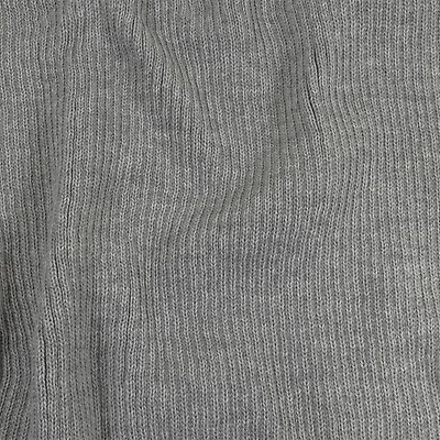 Purl Knit Fabric - Wool blend jersey- stretchy - Khaki green, grey