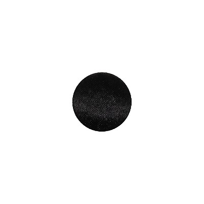 Black Leather Shank Back Button - 30L/19mm