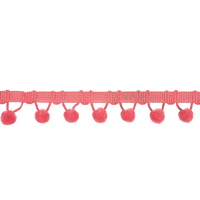 Pearl Pom Pom Trim - 002/301 - Pink On White – Sewing Wholesale