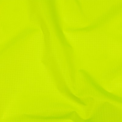 Polyester 4-way stretch ripstop fabric EN471 fluorescent yellow