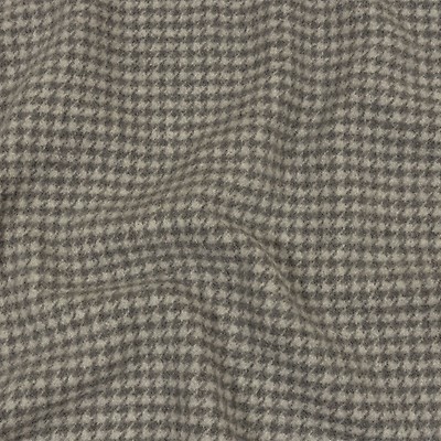 Black and Gray Diagonal Stripes Blended Wool Twill Double Cloth