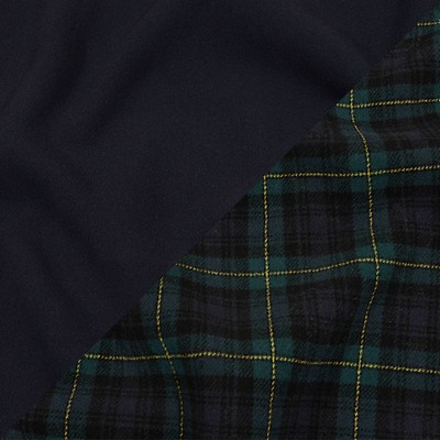 Classic Yellow & Black Tartan Plaid Fine Twill Cotton Shirting Fabric--By  the Yard