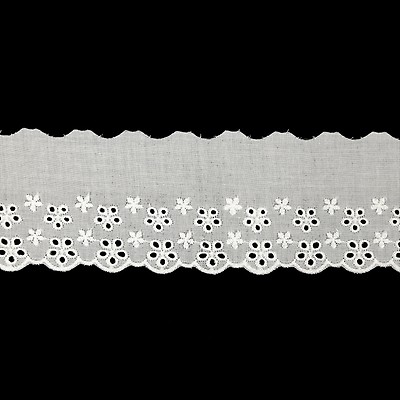 43mm eco-friendly pure cotton lace edging trim