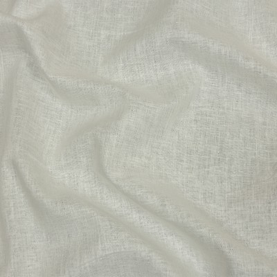 Italian White Herringbone Linen Blend - Woven - Cotton - Fashion Fabrics