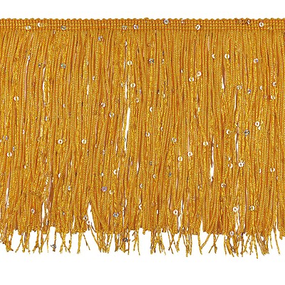 Chainette Fringe Trim Gold