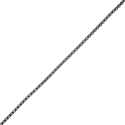 Vintage Crystal and Black Rhinestone Trimming - 3mm