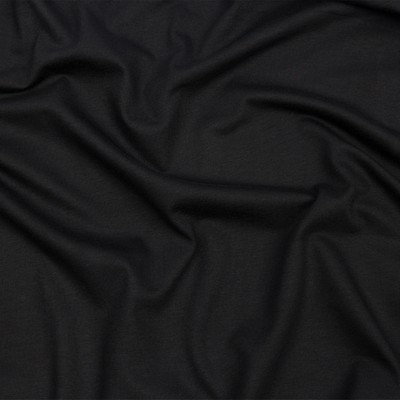 Black Knit Cotton Pique - Pique - Jersey/Knits - Fashion Fabrics