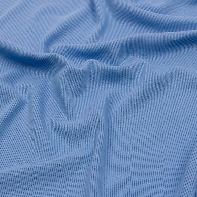 Metro Blue Stretch Polyester 1x1 Rib Knit - Rib Knit - Jersey/Knits -  Fashion Fabrics