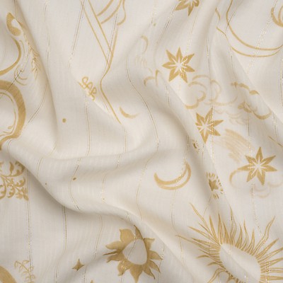 Mood Exclusive Crusoe's Cabana Cotton and Viscose Striped Seersucker -  Seersucker - Cotton - Fashion Fabrics