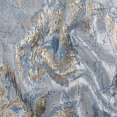 Metallic Satin-Faced Drapery Jacquard - Ochre Distressed