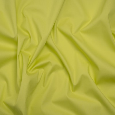 Stretch Cotton Poplin - Lime Green - Designer Deadstock