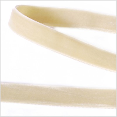 Ivory Double Face Velvet Ribbon - 1/8 - Double Face Velvet - Ribbons -  Trims