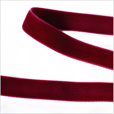 Chocolate Brown Double-Faced Velvet Ribbon with Satin Edges - 0.625
