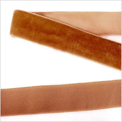 5 Yards Dark Brown Beige Tan Striped Grosgrain Ribbon 7/8W