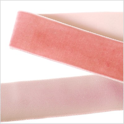 Dark Dusty Rose Single Face Velvet Ribbon - 1.5