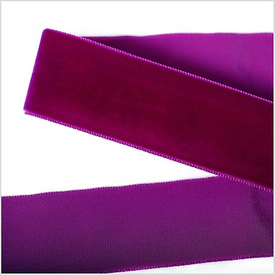 Purple Single Face Velvet Ribbon - 1.5 - Velvet - Ribbons - Trims